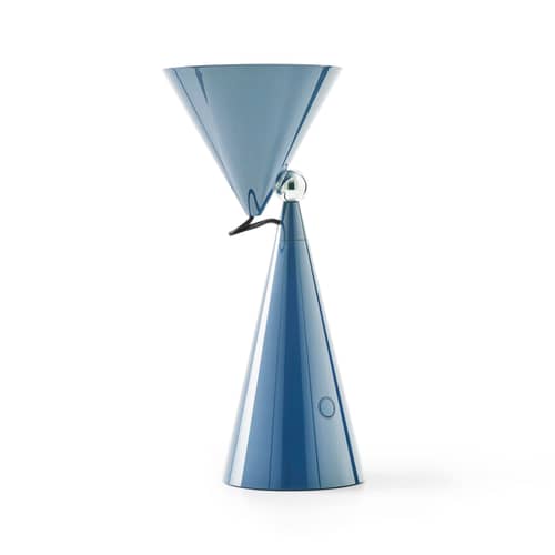 Lampe sans fil rechargeable Pose LED / Orientable - Tom Dixon - Bleu Baby - Polycarbonate