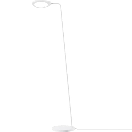 Lampadaire Leaf LED métal blanc / Orientable - Muuto - Blanc - Aluminium