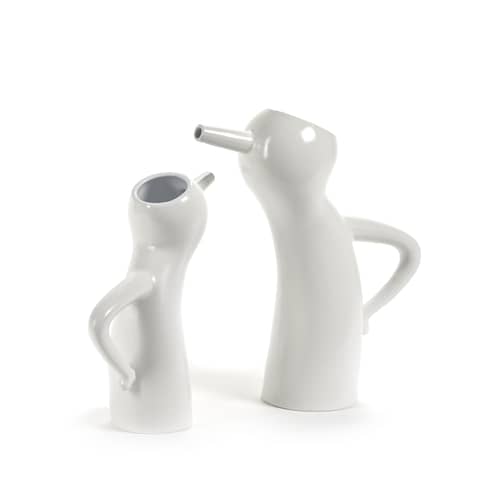Monsieur Cruchot Carafe ceramic white / Arrosoir - 0,5 L - Taille S - Serax - Blanc - Ceramic