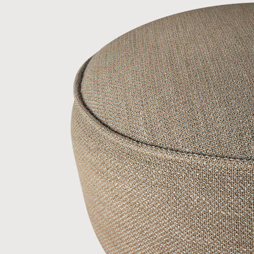 Pouf d\'extérieur Donut XL Outdoor / Ø 80 cm - Ethnicraft - Moka - Mousse, Tissu polypropylène