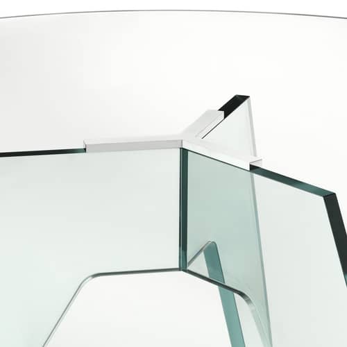 Runder Tisch Crystal glas transparent / Ø 160 cm - By Philippe Starck - Glas Italia - Transparent - Glas