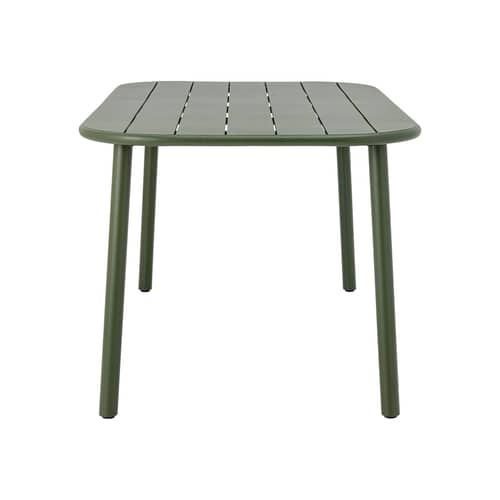 Table rectangulaire Calana métal vert / 160 x 90 cm - Bloomingville - Vert - Fer thermolaqué