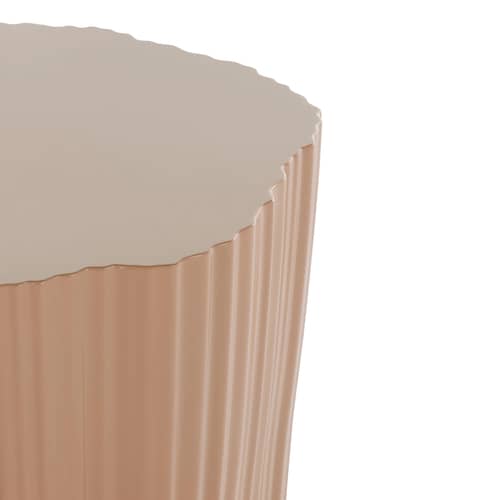 Tavolino d\'appoggio Corteza materiale plastico beige / 36 x 38 x H 48 cm - Kartell - Polvere - Polietilene riciclato