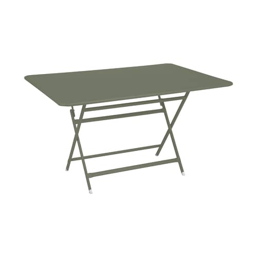 Tavolo pieghevole Caractère metallo verde / 128 x 90 cm - 6 persone / Metallo - Fermob - Cactus - Acciaio