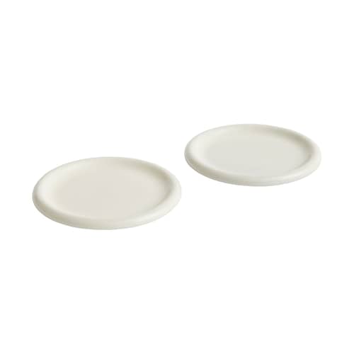 Teller Barro keramik weiß / Ø 24 cm - 2er-Set - Hay - Naturweiß - Sandstein