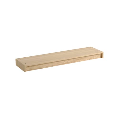 Armlehne  holz natur / Sockel B 131 x T 35 x H 10 cm - Für Module Stacked Medium oder Large - Muuto - Eiche - Eichenspanplatte, lackiert