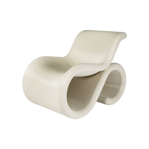 Fauteuil Éclair Chair beige - CRÈME ATELIER - Crème - PETG recyclé
