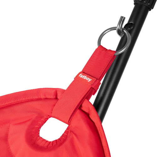 Headdemock Hammock with stand textile red / Polyester - Fatboy - Red - Foam, Polyester fabric, Steel