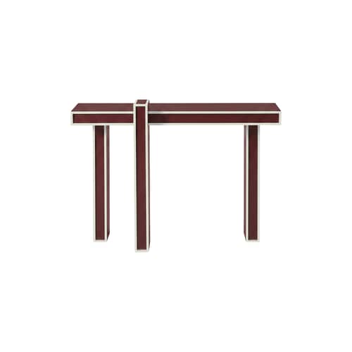 Konsole Lepid holz rot / B 120 x H 85 cm - Kartell - Bordeaux - Polyesterlackiertes MDF