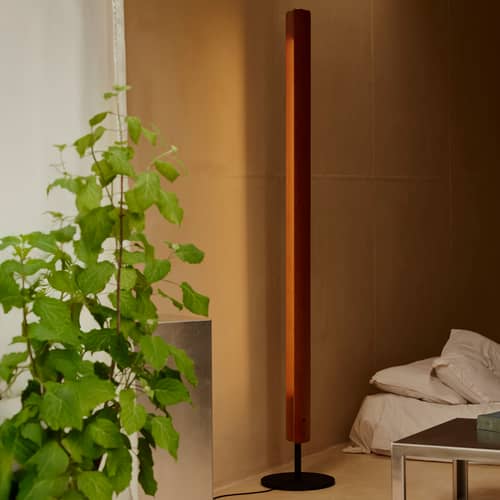 Lampada a stelo Seki-Han legno naturale / Ripubblicato nel 1963 - H 168 cm - Flos - Frassino naturale - Ferro, Frassino