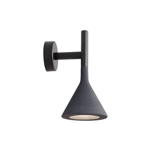 Lampada da parete Aplomb Mini pietra grigio / Cemento - Foscarini - Antracite - Cemento, Metallo