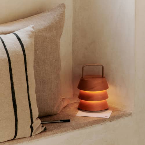 Lampada senza fili ricaricabile Luver legno naturale - Ferm Living - Abete Douglas - Abete Douglas