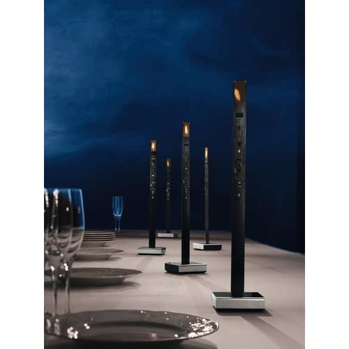Lampe de table My New Flame / Bougie LED - 40 cm / Version USB - Ingo Maurer - Noir - Matière plastique, Métal