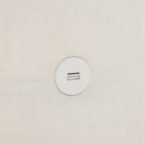 Lounge Sessel The BonBaron Slim textil weiß / INDOOR - Recycelter Schlingenpol Stoff - Fatboy - Creme (Schlingenpol) -  Micro-billes EPS, Polyesterfaser, Recycelter Bouclé-Stoff, Schaumstoffflocken