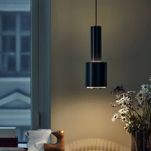 Hand Grenade A110 Pendant metal white / Alvar Aalto, 1952 - ARTEK - White - Steel