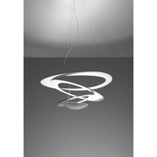 Pirce Mini Pendant metal white Halogen - Artemide - White - Varnished aluminium