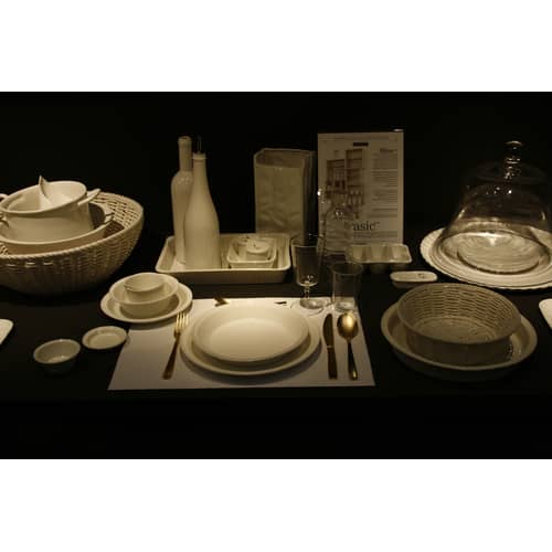Plat Estetico quotidiano céramique blanc / 14 x 11 cm - Seletti - A l\'unité / Blanc - Porcelaine