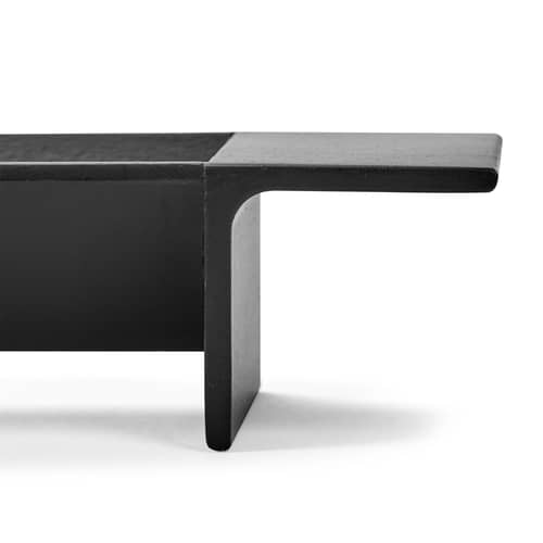 Plateau L-Tray Small / Corbeille à fruits - L 39 cm - Serax - Noir - Acier