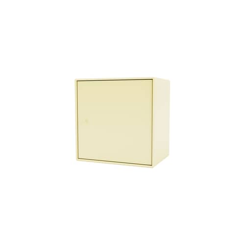 Rangement mural Montana Mini 1103 / Porte gauche - 35 x 35 x P 25 cm - MONTANA - Camomile 159 - MDF laqué
