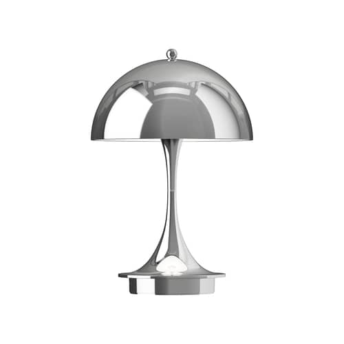Schnurlosleuchte Panthella 160 plastikmaterial silber / LED - Ø 16 cm - Louis Poulsen - Verchromt - Polykarbonat