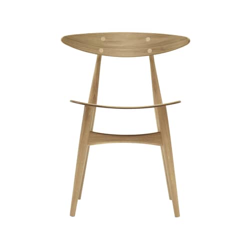 Stuhl CH33T holz natur / Hans J. Wegner, 1957 - CARL HANSEN & SON - Eiche geölt FSC - Geölte Massiveiche, Geöltes Eichensperrholz