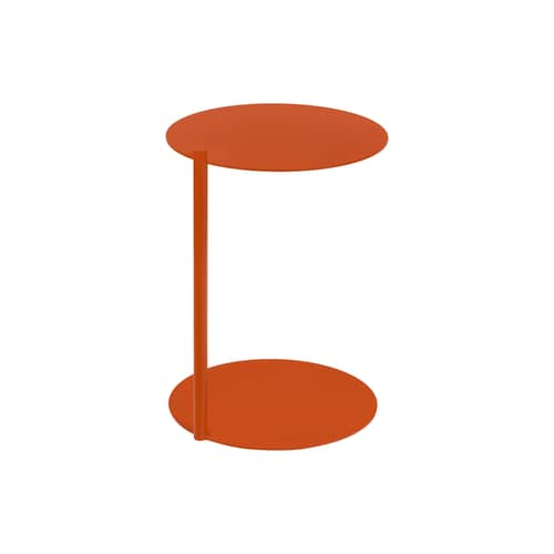 Table d\'appoint Ande métal orange / Ø 40 x H 55 cm - NOO.MA - Ecorce d\'orange - Acier recyclé