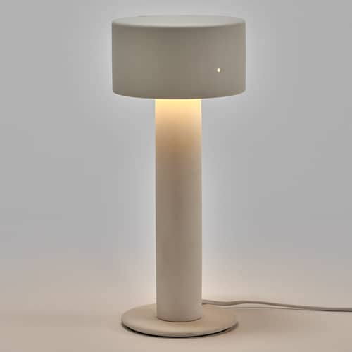 Clara 02 Table lamp ceramic white beige / Sandstone - Ø 14.5 x H 34.5 cm - Serax - No. 02 / White - Sandstone