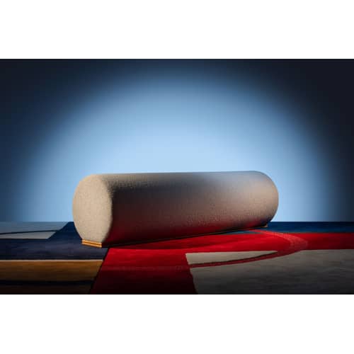 Teppich Square Louvois 1 textil bunt / 200 x 300 cm - Exklusiv - Lelièvre Paris - Blau, rot, beige - Wolle