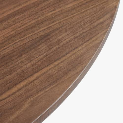 Adriano Extending table wood brown / Length 150–190 cm – 4 to 6 people - NV GALLERY - Walnut finish - Bois composite, Placage noyer