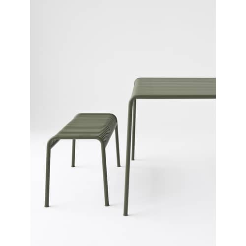 Banc Palissade métal gris noir / L 120 cm - Bouroullec, 2016 - Hay - Anthracite - Acier laqué époxy