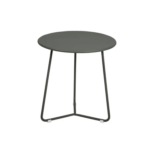 Cocotte End table metal green grey / Ø 34 x H 36 cm - Fermob - Rosemary - Painted steel