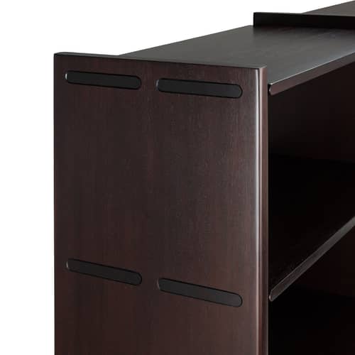 Étagère Mortise bois marron / L 175 x H 82 cm - Ethnicraft - L 175 cm / Acajou foncé - Acajou massif