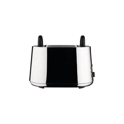 Grille-pain Toru métal - Alessi - Acier poli / Noir - Acier inoxydable poli, Résine thermoplastique