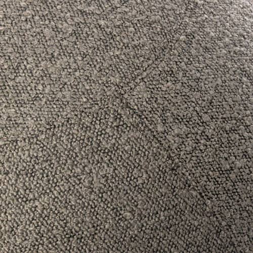 Pouf Bouclette XL gris / Ergonomique - Ø 65 cm / Laine bouclette - BLOON PARIS - Galet - Laine bouclée, PVC