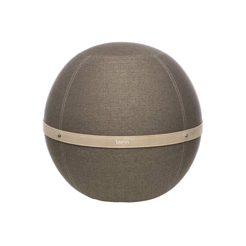 Sedia ergonomica Ballon Original Regular tessuto marrone beige / Ø 55 cm - BLOON PARIS - Neo - PVC, Tessuto poliestere