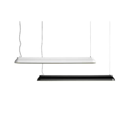 Suspension PC Linear métal noir / LED - L 120 cm - Hay - Noir - Aluminium