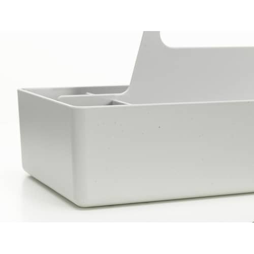 Bac de rangement Toolbox RE plastique gris / Recyclé - 32 x 16 cm / Arik Levy, 2010 - Vitra - Gris - Polypropylène recyclé
