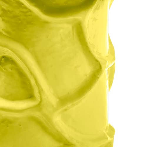 Mena 07 End table ceramic yellow / 39 x 35 x H 40 cm - Serax - Yellow - Enamelled sandstone