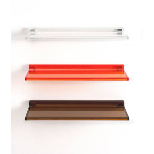 Étagère Shelfish plastique transparent / L 45 cm - Kartell - Cristal - PMMA