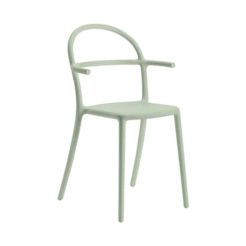 Fauteuil empilable Generic C plastique vert - Kartell - Vert sauge - Polypropylène
