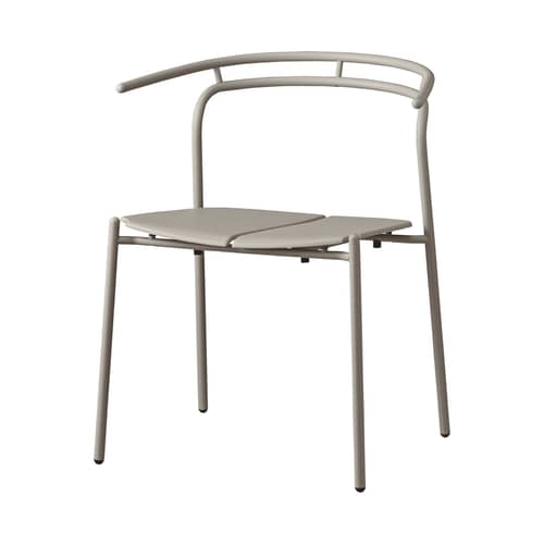 Fauteuil Novo métal multicolore / Métal / Modèle d\'exposition - AYTM - Taupe - Acier, Aluminium