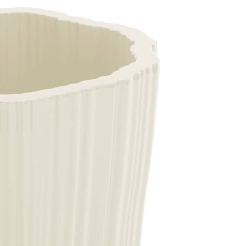 Corteza Small Flower-pot holder plastic material white / 50 x 53 cm x H 56 cm - Kartell - Ivory - Recycle polyethylene