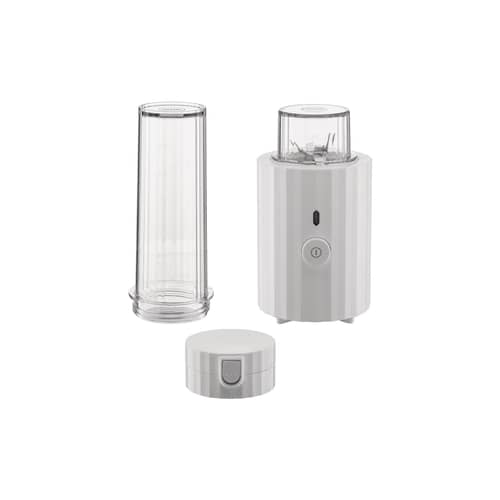 Plissé Personal blender plastic material white / 380W - Container 550ml / UK VERSION - Alessi - White - Stainless steel, Thermoplastic resin