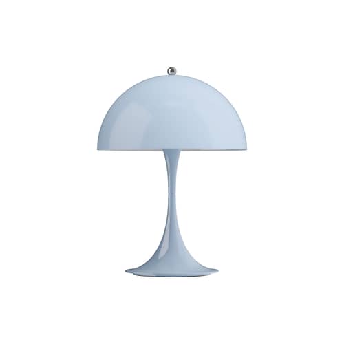 Schnurlosleuchte Panthella 250 plastikmaterial blau / LED - Ø 25 cm - Louis Poulsen - Helles Opalinblau / Helles Undurchsichtiges Blau als Fuß - Acrylglas (Opal)