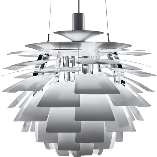 Suspension PH Artichoke métal / Ø 60 cm - Poul Henningsen, 1958 - Louis Poulsen - Acier inox - Acier, Aluminium