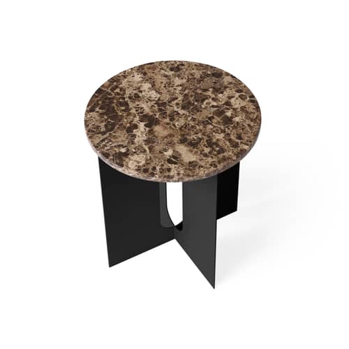 Zubehör  marmor braun / Tablett für Beistelltisch Androgyne Ø 40 cm - Audo Copenhagen - Tablett / Marmor Emperador - Marmor Emperador