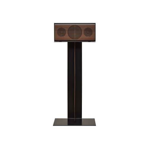 Accessoire / Pied pour enceinte PR Link - La Boîte Concept - Noir & noyer - Acier thermolaqué, Noyer massif