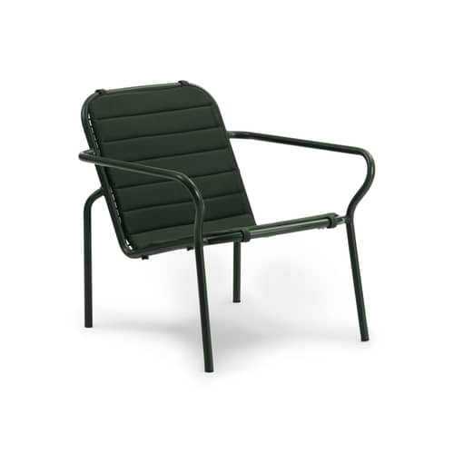 Accessoire / Coussin pour fauteuil bas Vig Lounge - Normann Copenhagen - Vert - Mousse à mémoire de forme, Tissu outdoor