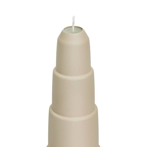 Bougeoir Spire métal beige Step / H 26 cm - Fatboy - Pierre - Aluminium