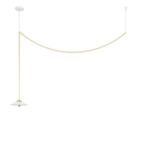 Deckenleuchte Celing Lamp n°4 metall beige / H 95 x B 149,5 cm - valerie objects - Elfenbein - Glas, Stahl